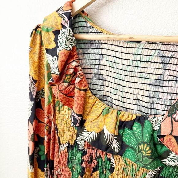 FARM RIO | Black Garden Lenzing Ecovero Viscose Mini Dress Women’s | Size Large - Picture 5 of 10